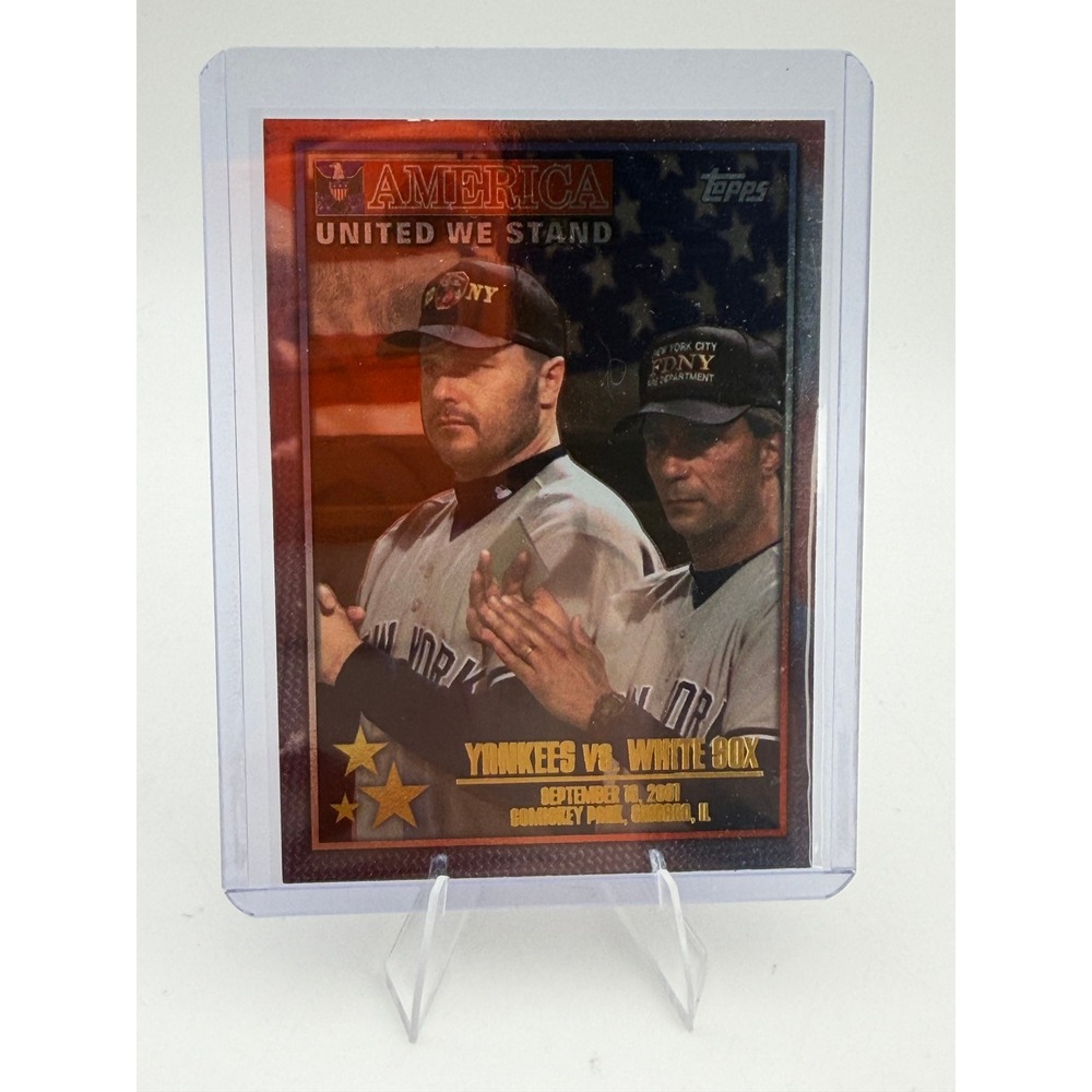 2001 Topps America United We Stand Yankees vs White Sox #361 Baseball Card NM